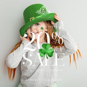 St. Patrick's Day Sale!🍀 20% Off @thevintageteddy